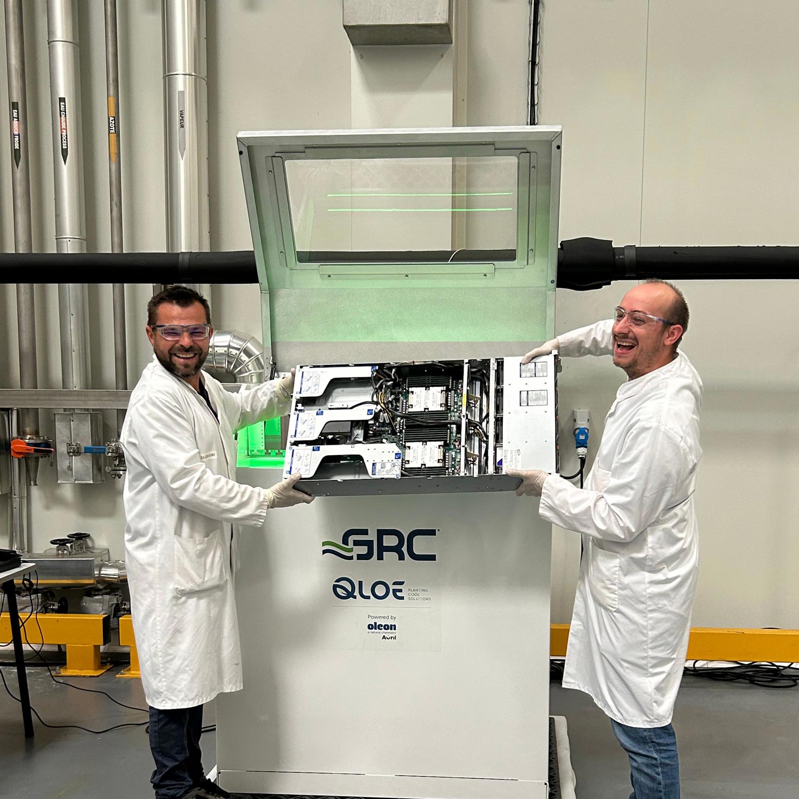 New server in the GRC tank in Venette